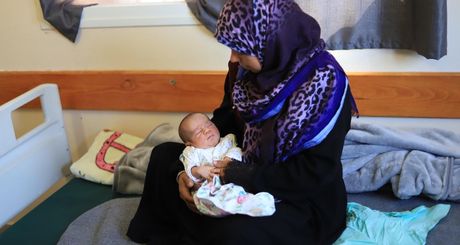"No milk, no diapers, no clothes,” says Khadra, who gave birth in the Nasser hospital, southern Gaza.