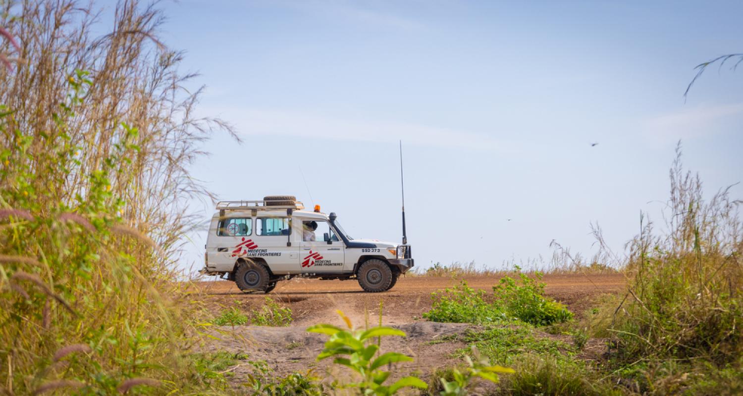 MSF truck on a field