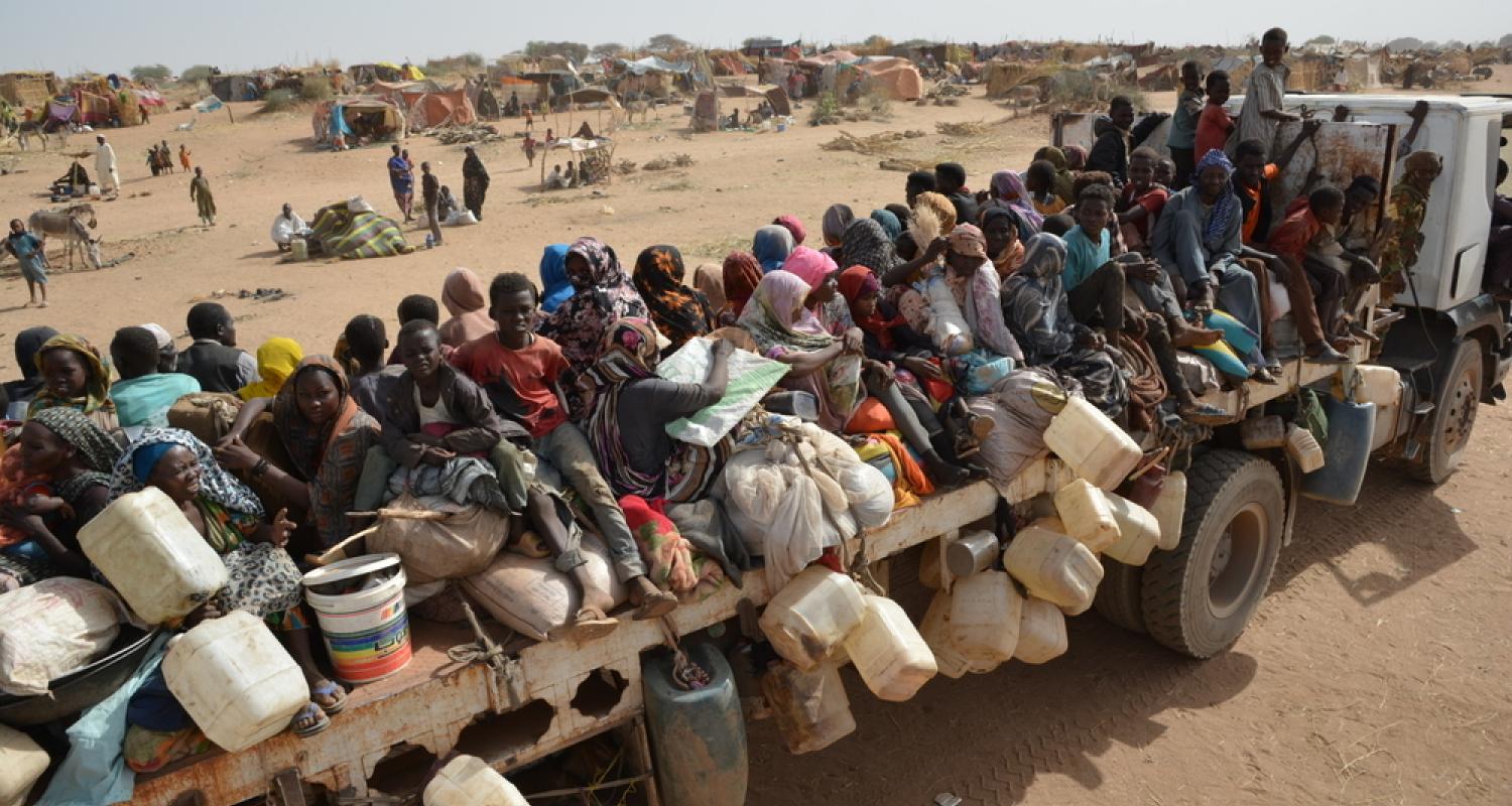 Image of displacement in and around Tawila, Sudan