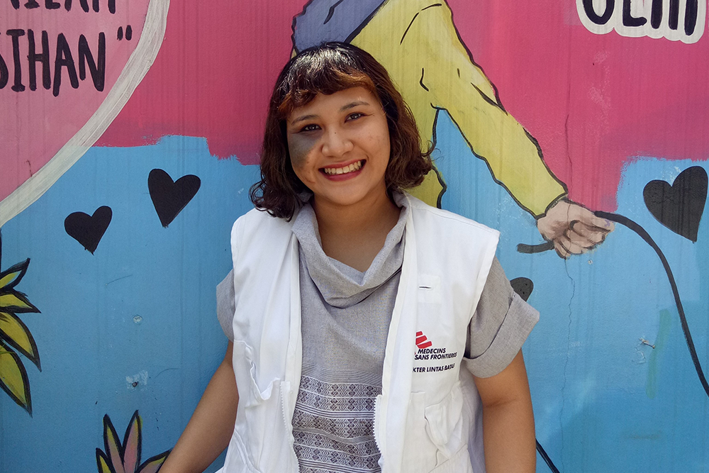MSF staff Stephanie Amalia