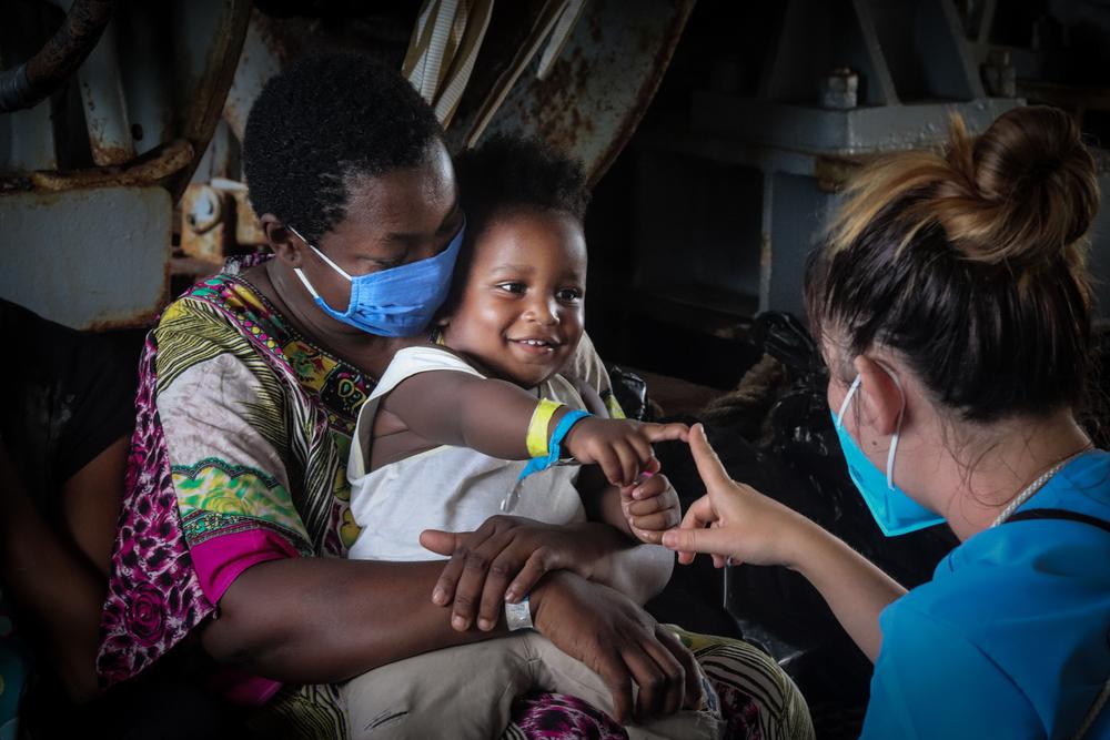 SeaWatch4 already has 201 survivors on board, denied a place of safety until date release of this photo. Yet as EU & maritime authorities again turn a deaf ear to the cries of people in distress at sea - and despite still being over 6hrs away - the ship has altered course. MSF/Hannah Wallace Bowman