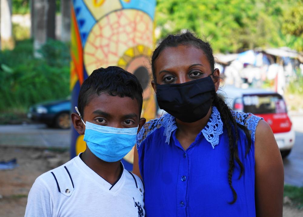 Kimberly, traveling with her 11-year-old son