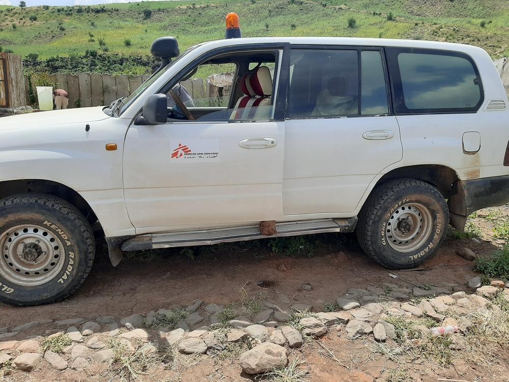 MSF ambulance in Sudan