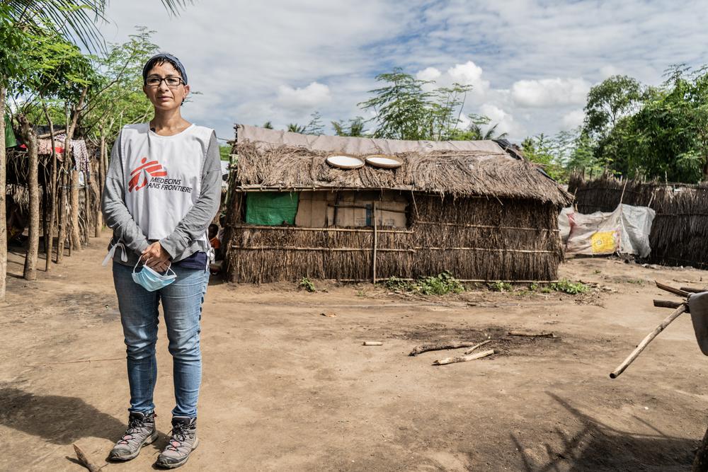 Maria Chavez is the project medical referent for Doctors Without Borders in Pemba, Mozambique. At the Nicuapa camp, Doctors Without Borders is running a mobile clinic. © Tadeu Andre/MSF