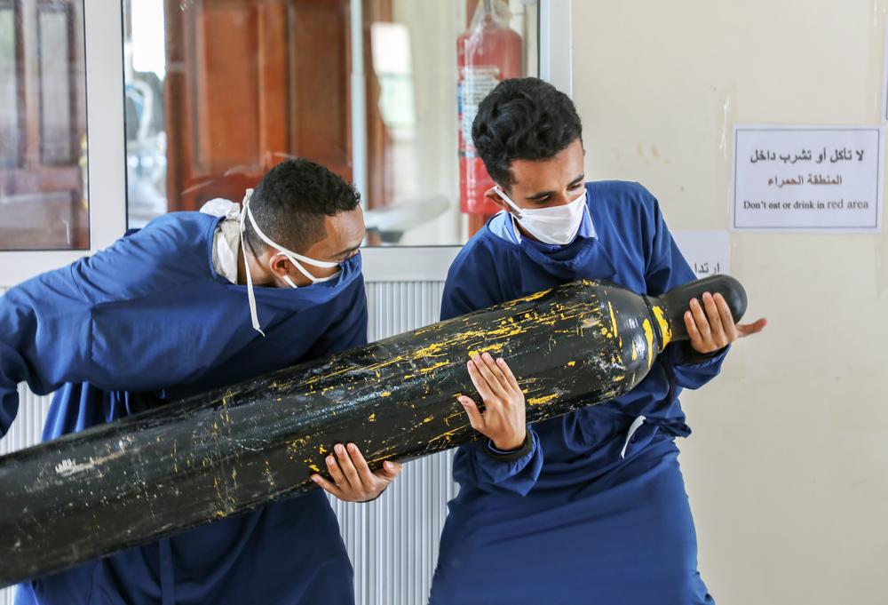 two workers at Al-Sahul COVID-19 centre
