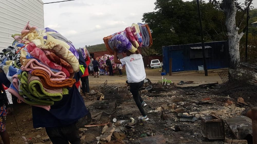 In KwaZulu Natal, a Doctors Without Borders team offered medical assistance South Africa July 2021