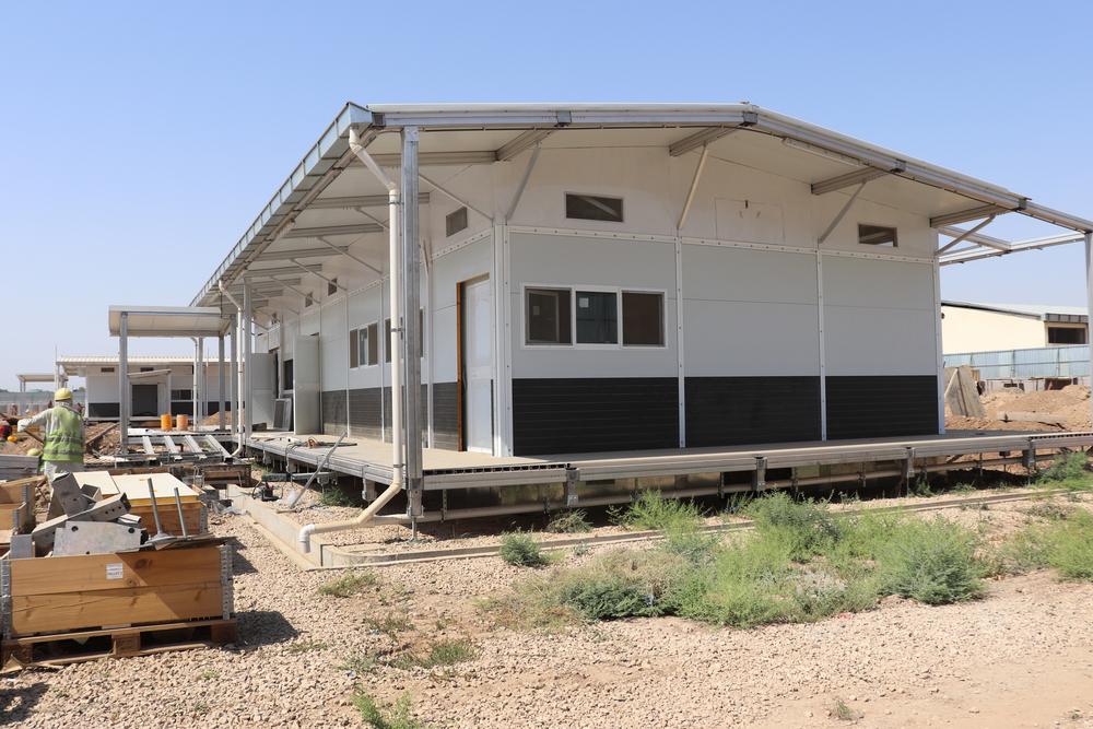 © MSF  Gaptek laboratory structure for the new Kunduz hospital. Photo was taken in 2019