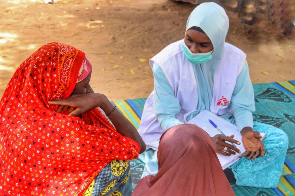 SRH consultations in the informal IDP camp. Nigeria © Miroslav Pavicevic