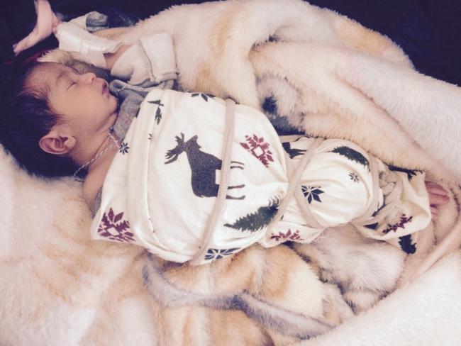 Newborn babies are wrapped up like gifts here in Afghanistan