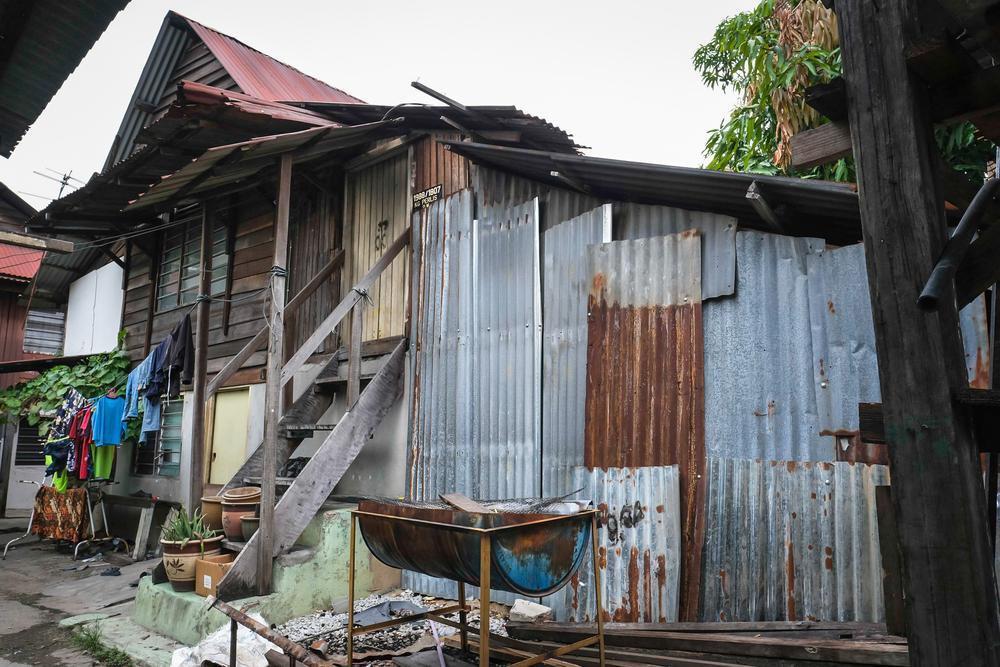 The home of a Rohingya family in Butterworth, Penang.