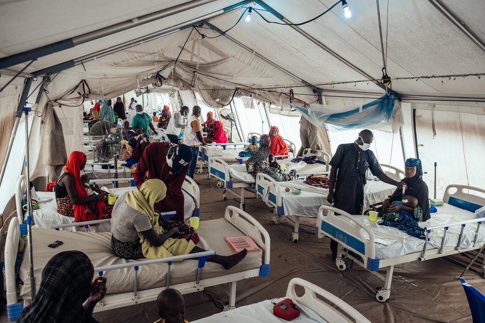 Stabilization ward at an MSF-run intensive therapeutic feeding centre (ITFC) in Maiyama General Hospital in Kebbi. Nigeria. © KC NWAKALOR