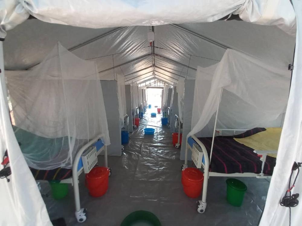 MSF has set up a 36 beds Ebola treatment unit at the Mubende hospital, for suspect and confirmed cases. Uganda, September 2022. © Augustin Westphal/MSF