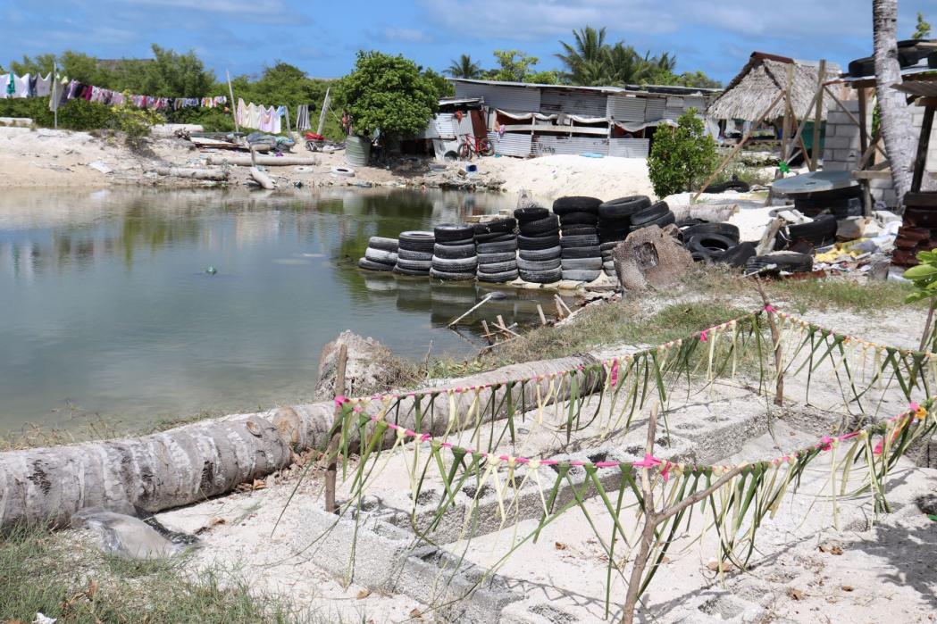 Alongside the threat of a rising sea, and inland flooding, people are affected by a shortage of clean water.