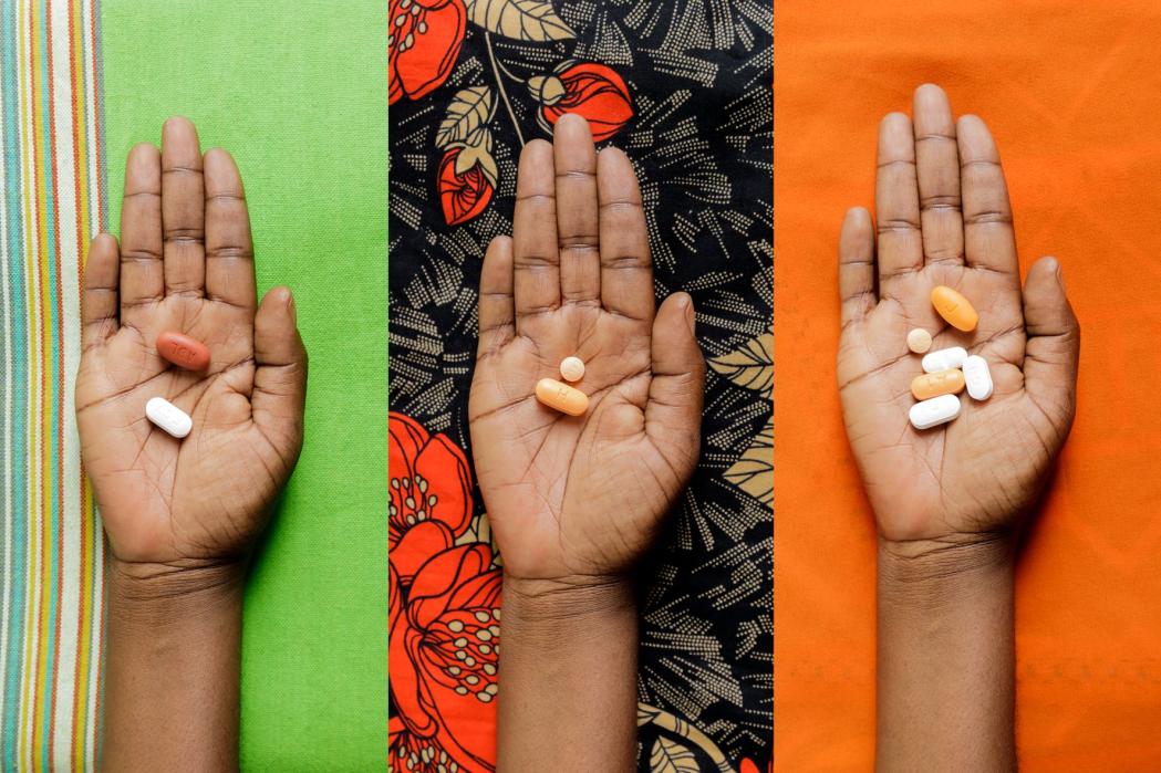 First, second and third-line HIV treatments, 2022. DR Congo, 2022. © Michel Lunanga/MSF