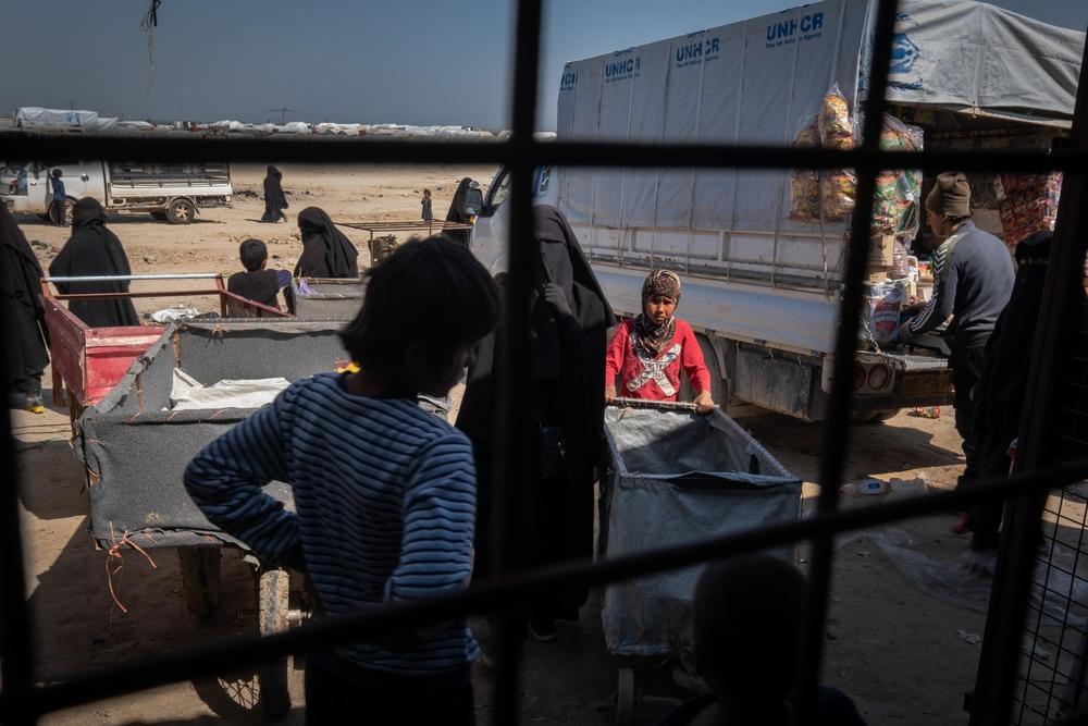 Inside Al Hol Camp, Eastern Al-Hasakah Governorate, Northeastern Syria.