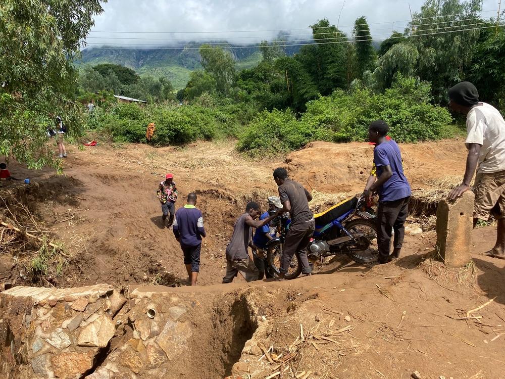 Cyclone Freddy in Nkhulambe, Phalombe District, Malawi