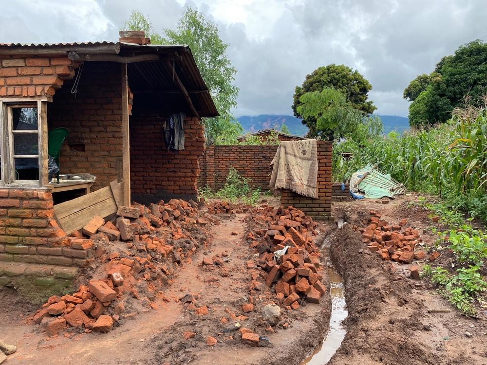 Cyclone Freddy in Nkhulambe, Phalombe District, Malawi