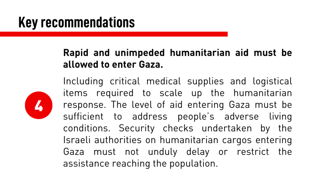 Gaza's silent killings report recommendations 