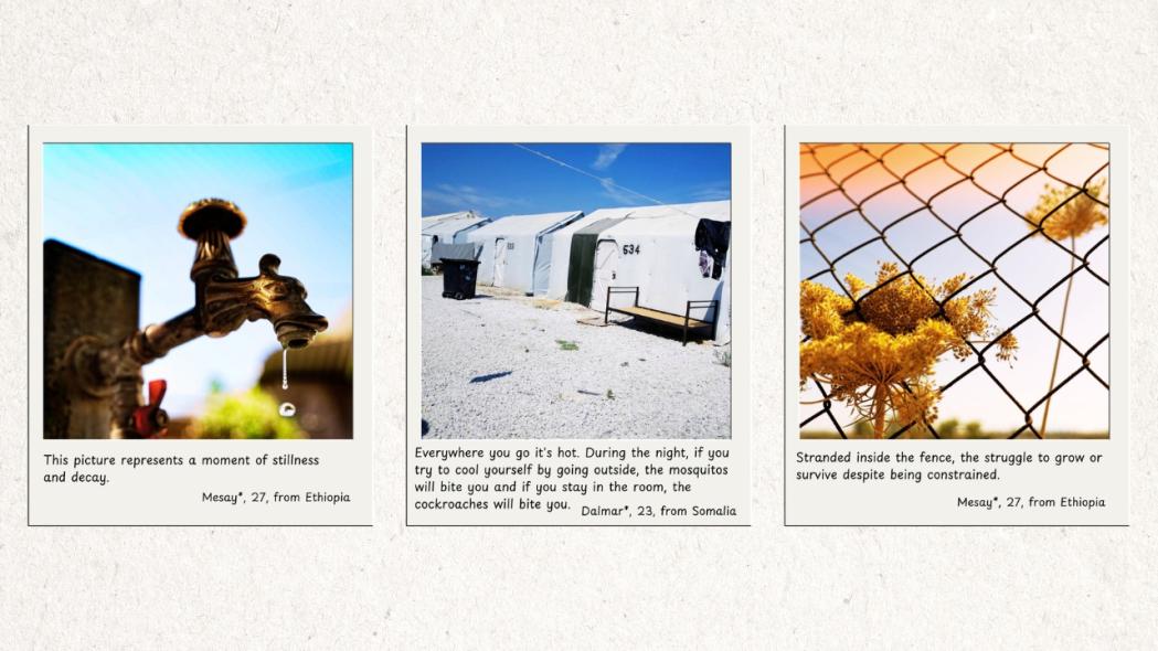Quotes of migrants and refugees in Lesvos Island, Greece.