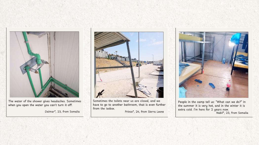 Quotes of migrants and refugees in Lesvos Island, Greece.