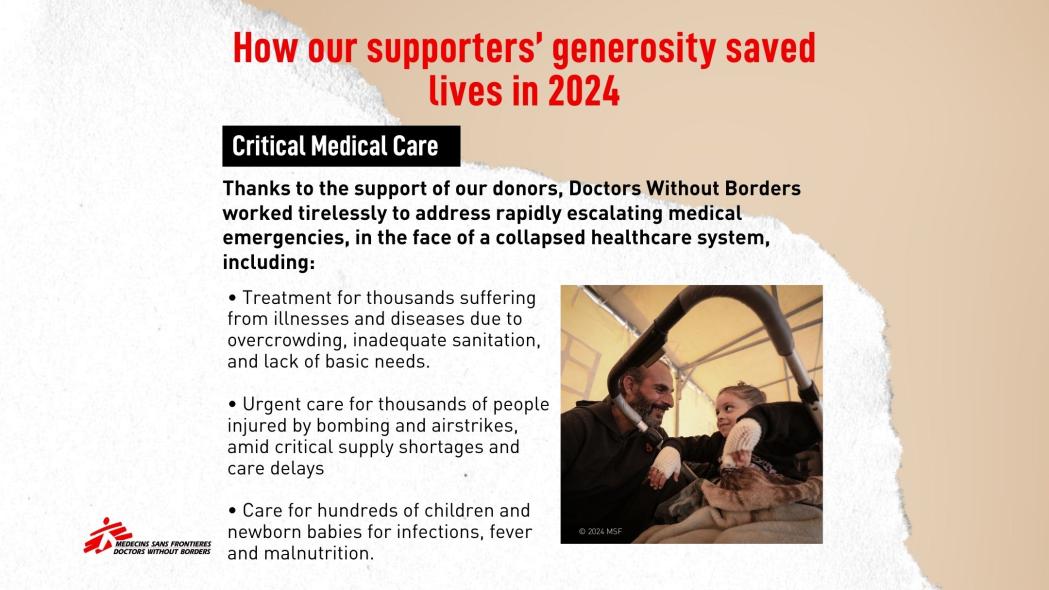 How your generosity saved lives in 2024 - Critical Medical Care
