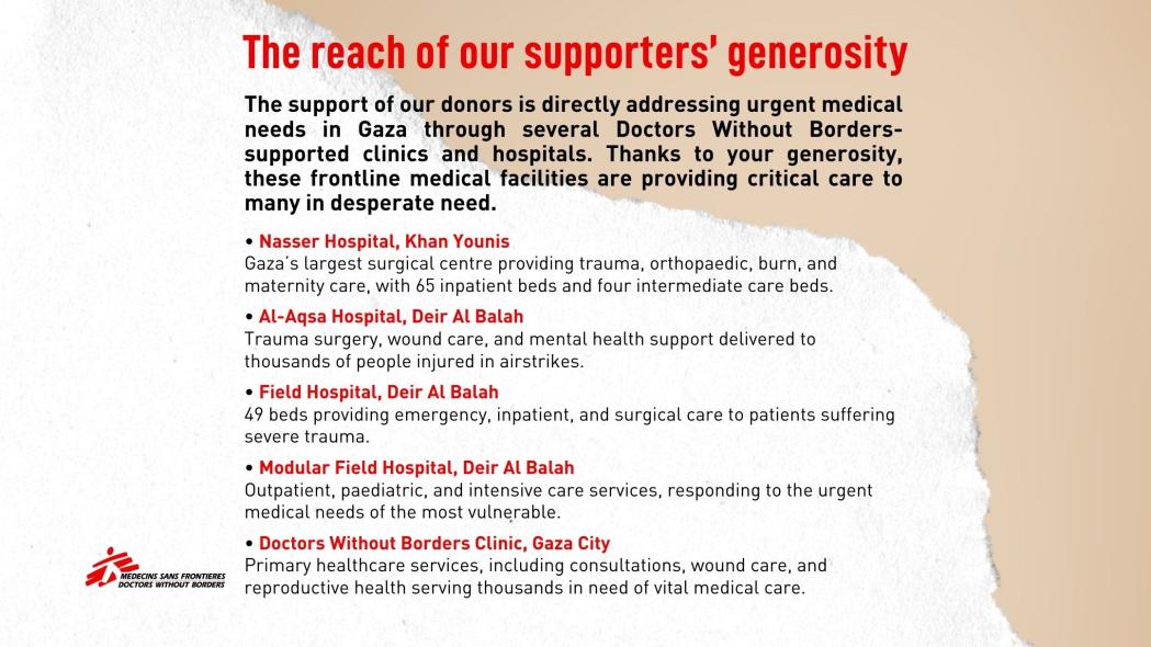 The reach of your generosity