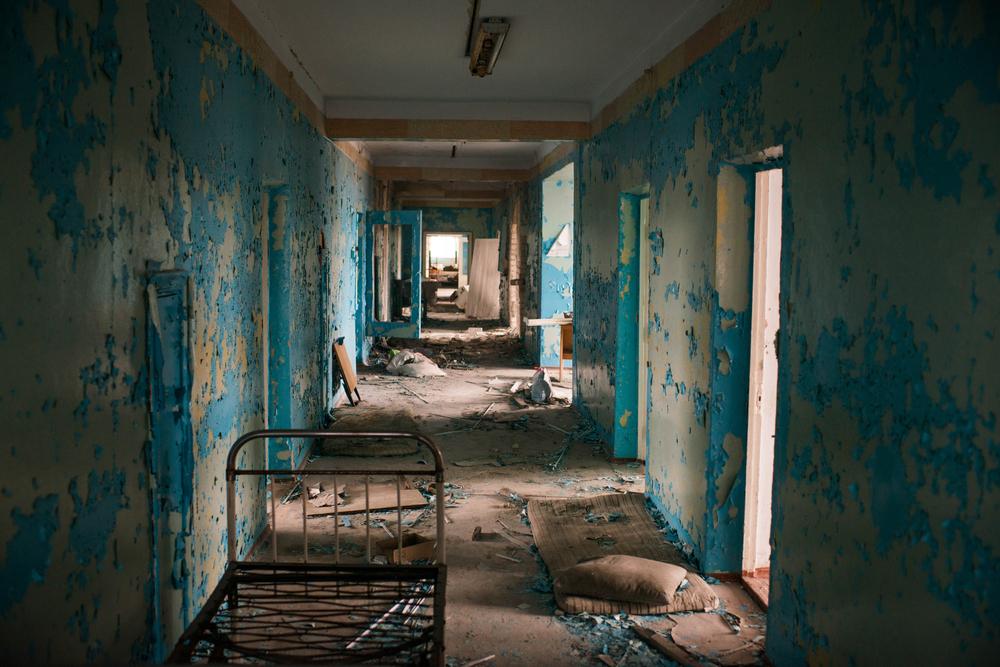 Hospital in Vysokopilla town, Kherson Oblast.