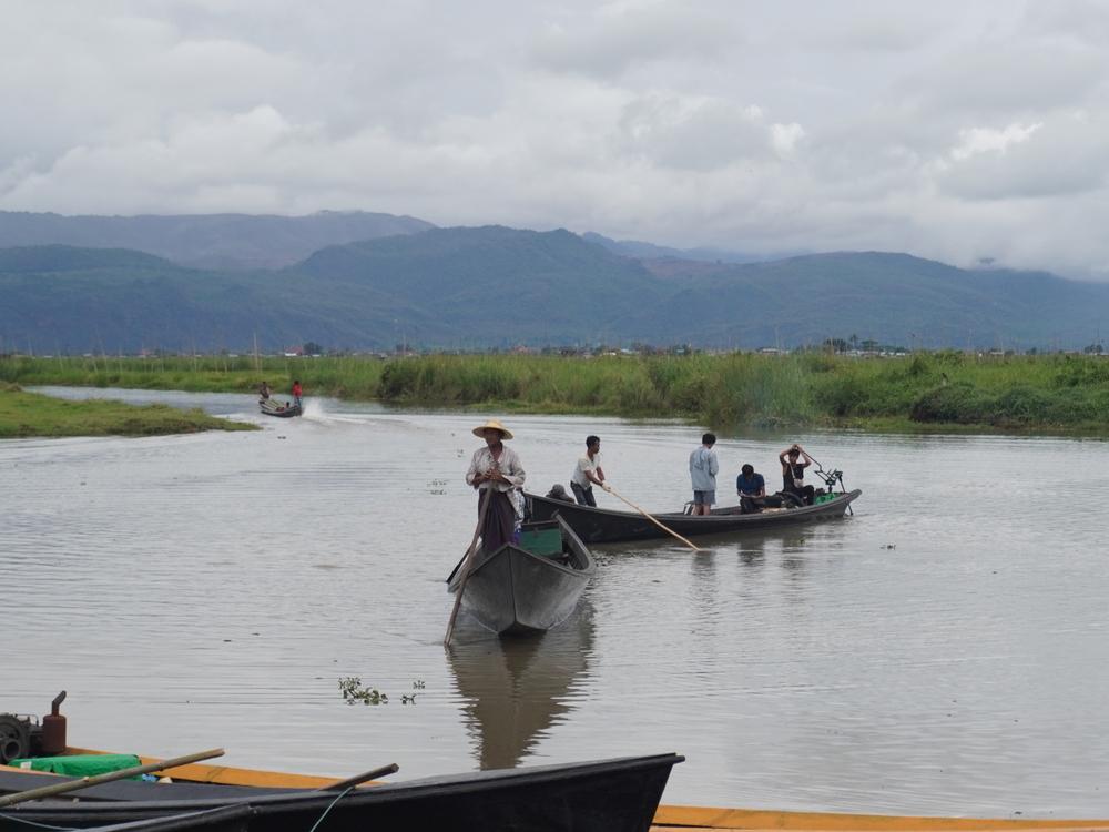 People on boats