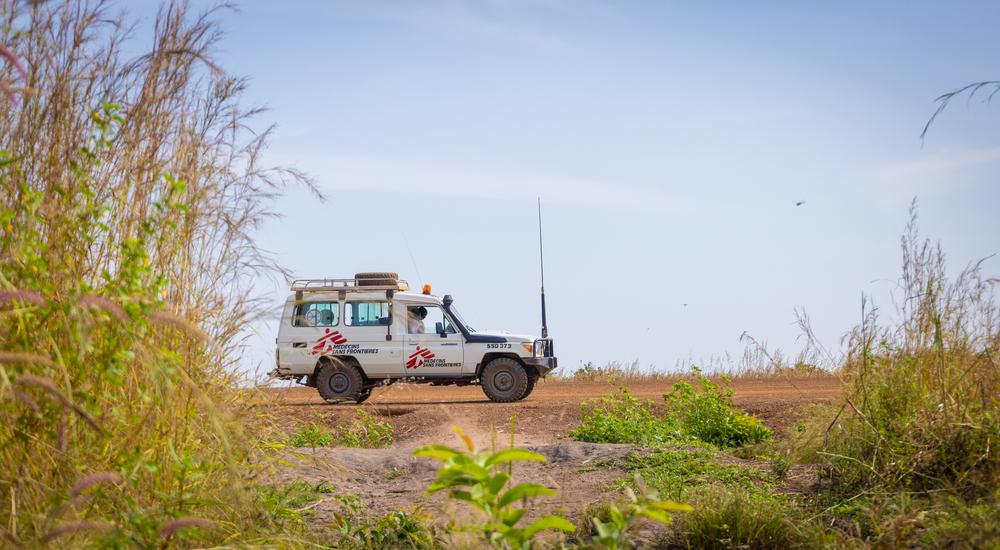 MSF truck on a field