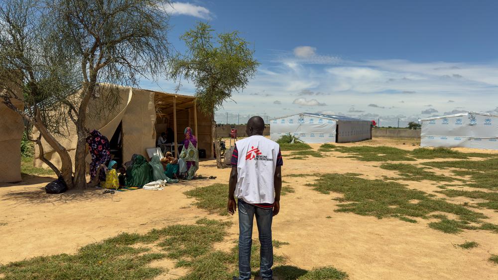 MSF staff at Tine transit camp, Chad