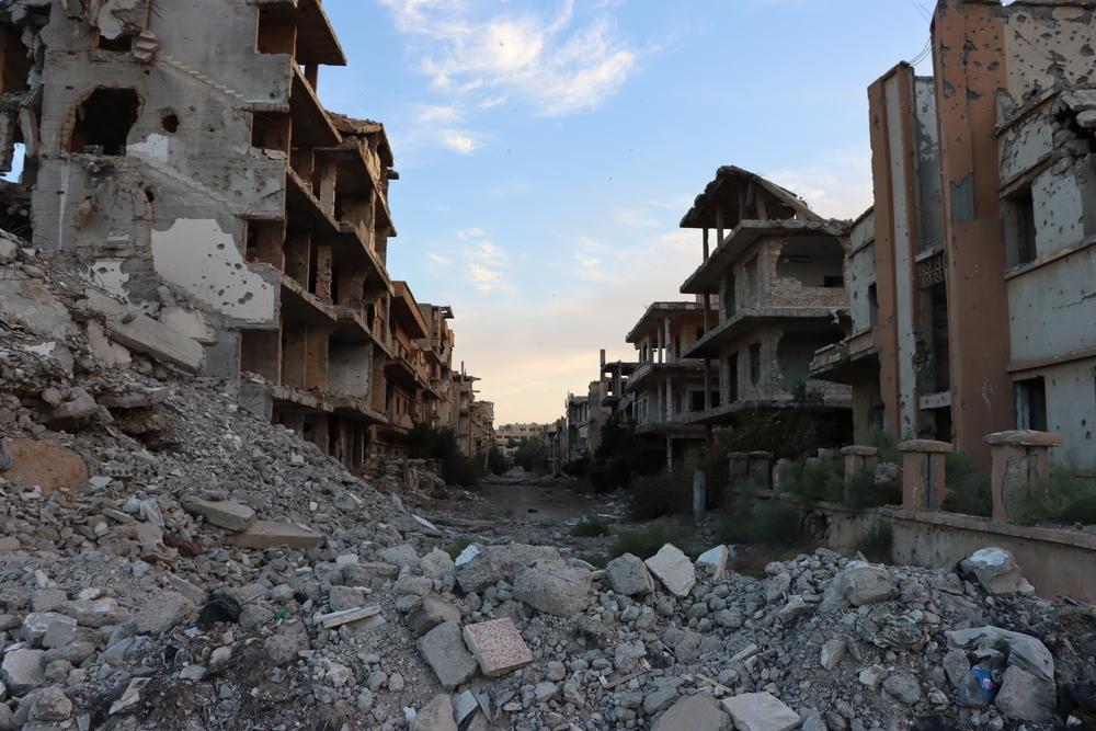 Destruction in Deir ez-Zor