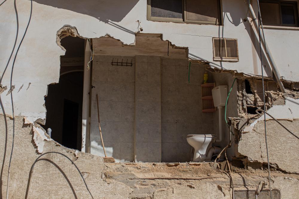 Destruction of a house