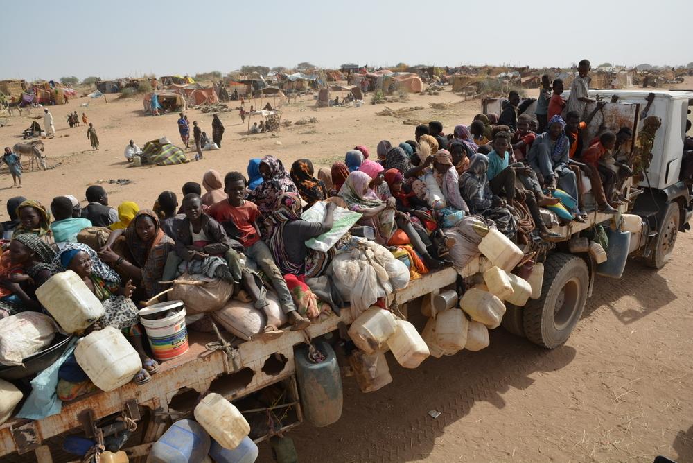 Image of displacement in and around Tawila, Sudan